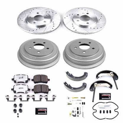PowerStop Front & Rear Z26 Street Warrior Brake Kit | Chevrolet Malibu (05-07) (K15239DK-26)