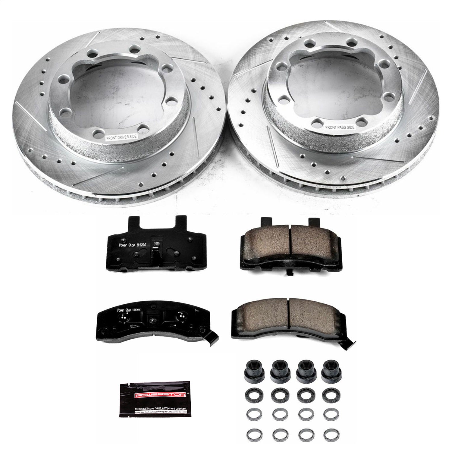 PowerStop Front Z23 Evolution Sport Brake Kit | Chevrolet K1500 Suburban (94-99) (K1524)
