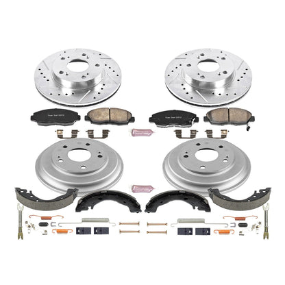 PowerStop Front & Rear Z23 Evolution Sport Brake Kit | Honda Civic (06-11) (K15241DK)