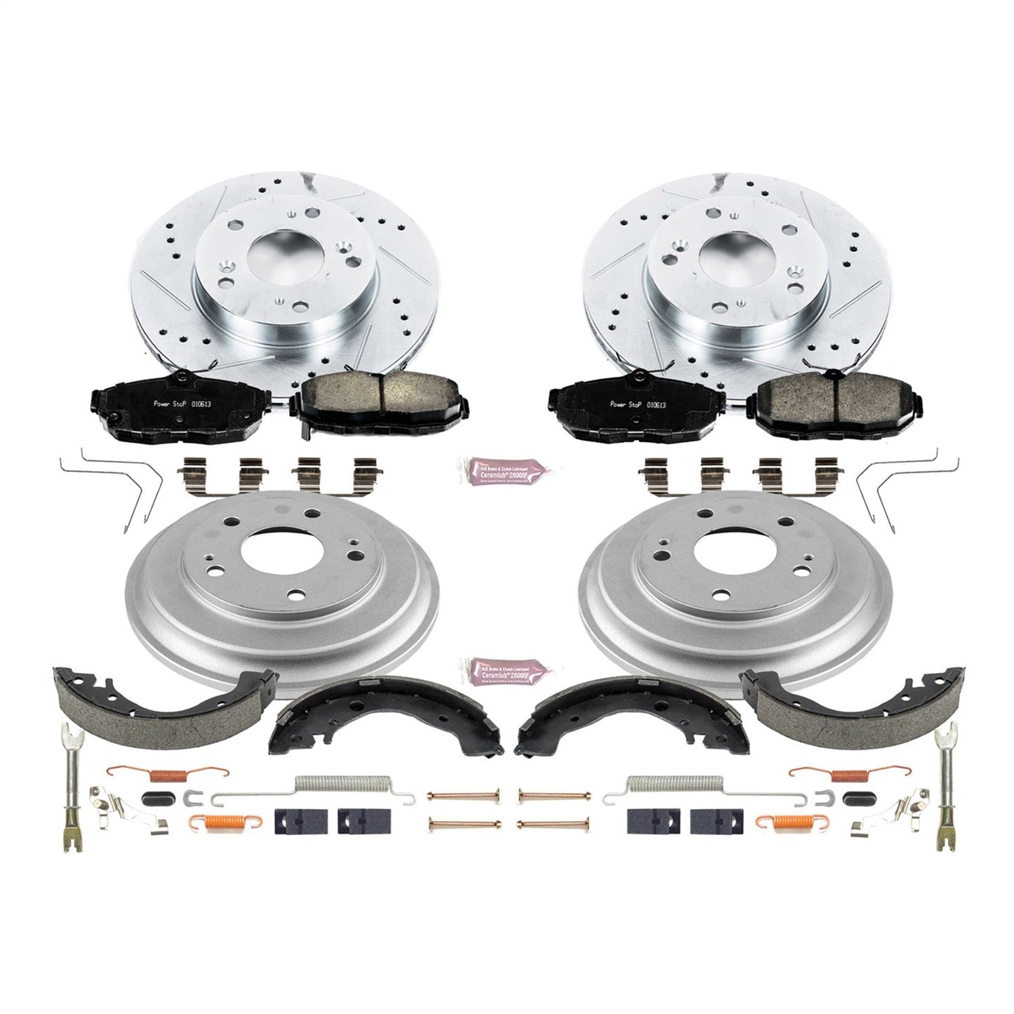 PowerStop Front & Rear Z23 Evolution Sport Brake Kit | Honda Civic (12-15) (K15242DK)