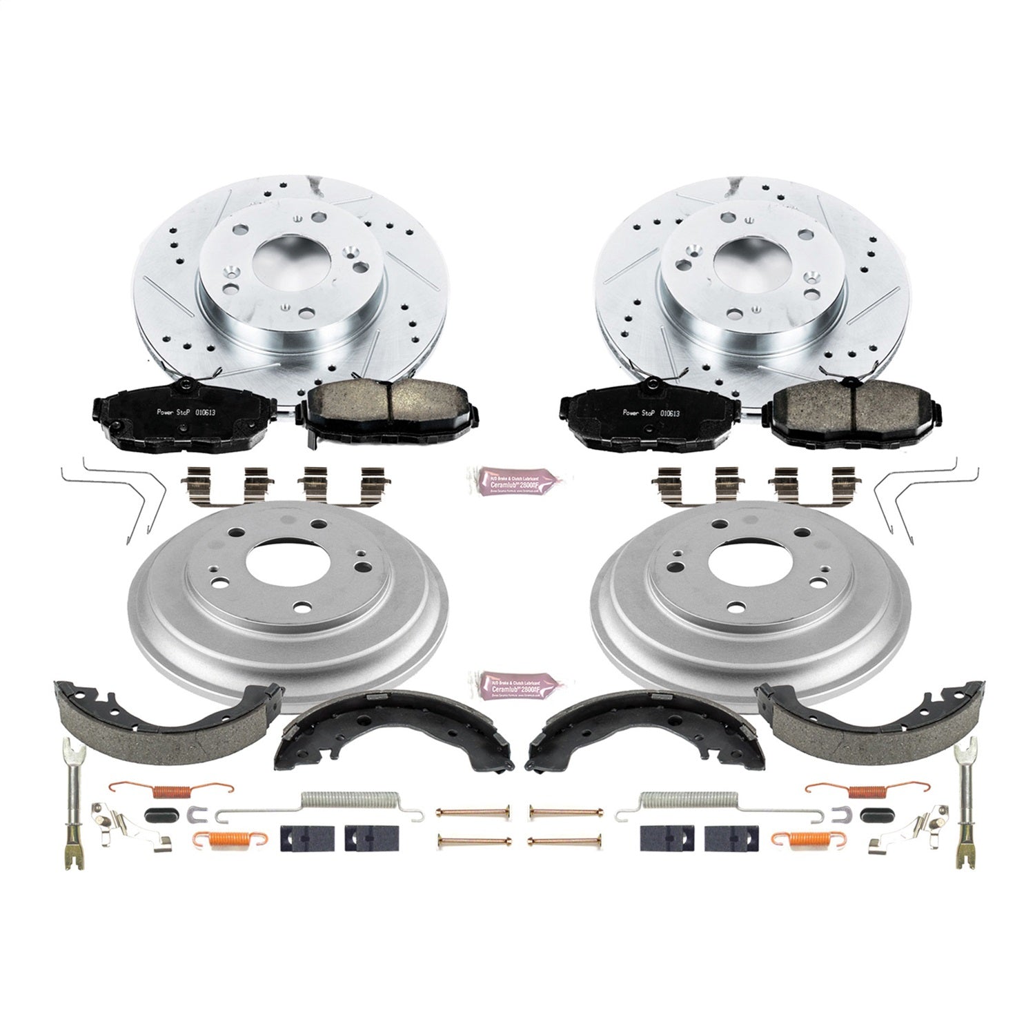 PowerStop Front & Rear Z23 Evolution Sport Brake Kit | Honda Civic (12-15) (K15242DK)