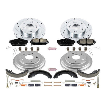 PowerStop Front & Rear Z23 Evolution Sport Brake Kit | Honda Civic (12-15) (K15242DK)