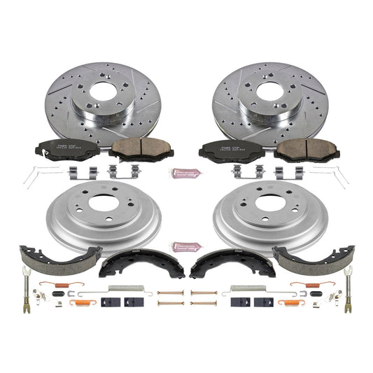 PowerStop Front & Rear Z23 Evolution Sport Brake Kit | Honda Civic (13-15) (K15243DK)