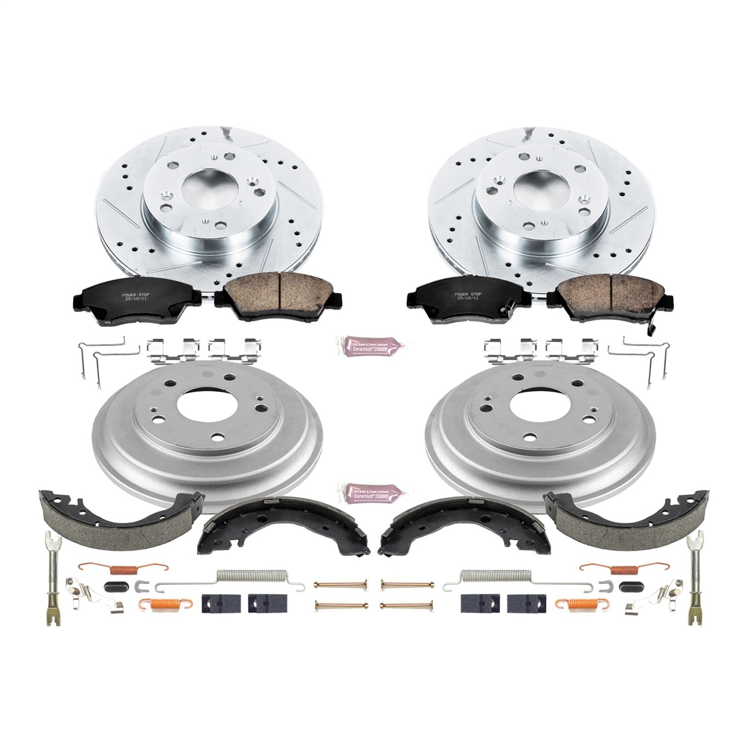 PowerStop Z23 Evolution Sport Front & Rear Brake Kit | Honda Civic (13-15) (K15244DK)