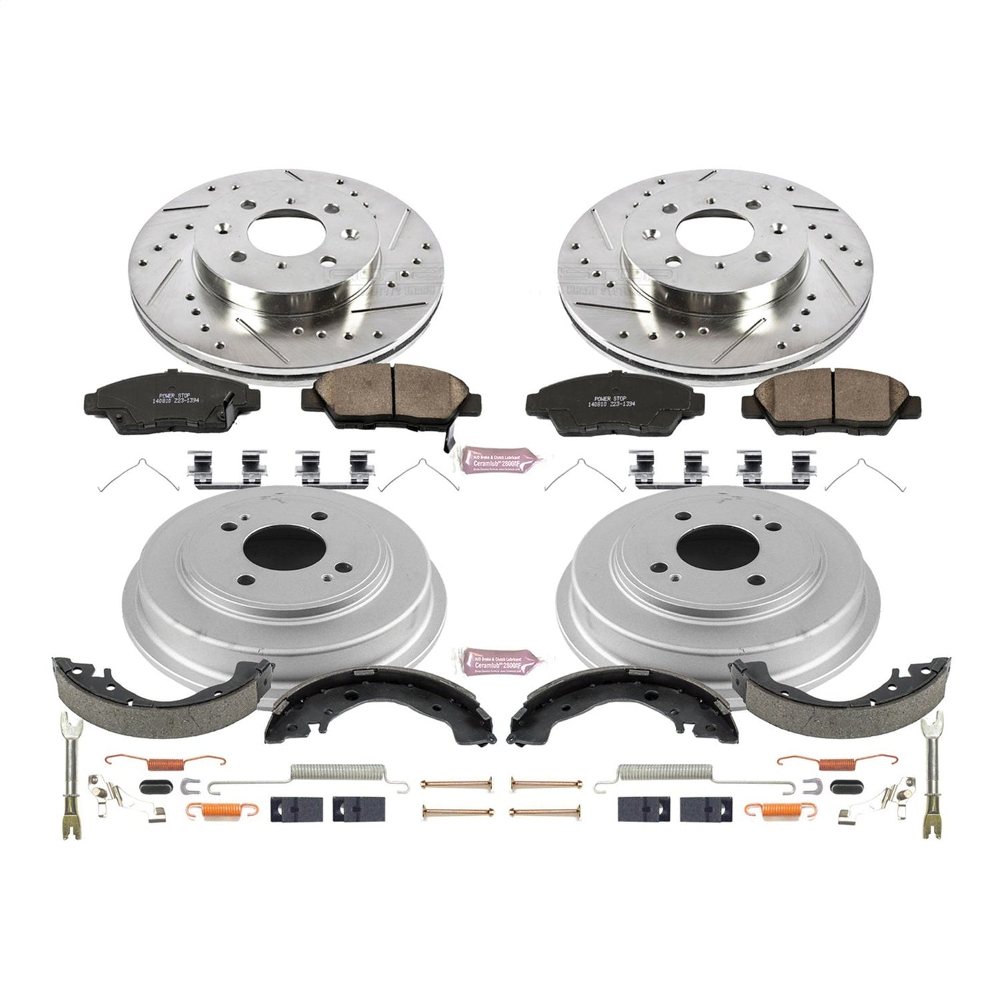 PowerStop Front & Rear Z23 Evolution Sport Brake Kit | Honda Fit (09-12) (K15245DK)