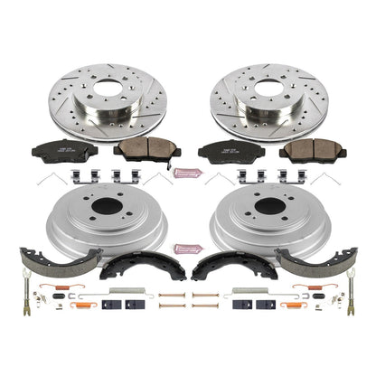 PowerStop Front & Rear Z23 Evolution Sport Brake Kit | Honda Fit (09-12) (K15245DK)