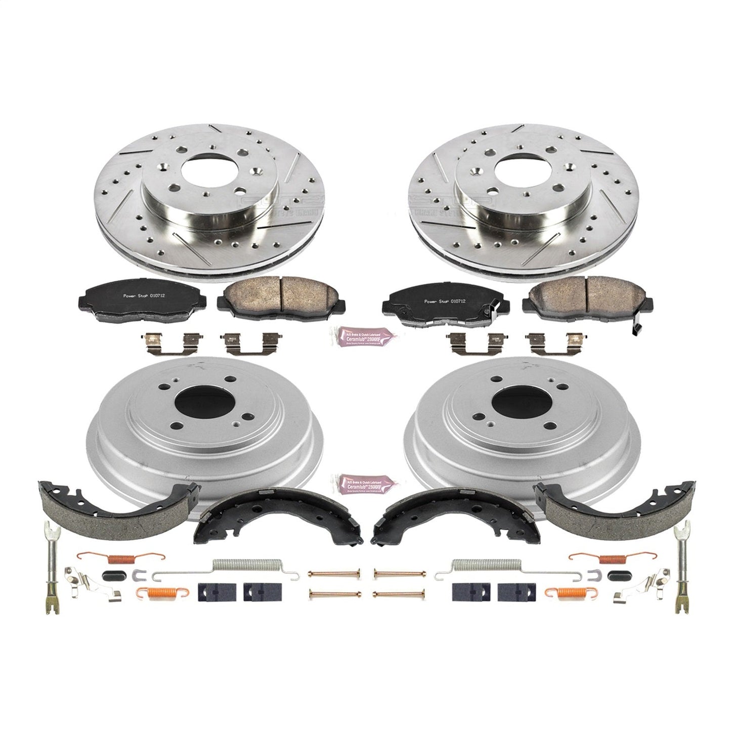 PowerStop Front & Rear Z23 Evolution Sport Brake Kit | Honda Insight (10-14) (K15247DK)