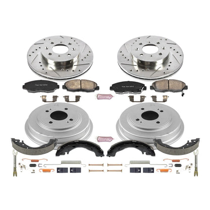 PowerStop Front & Rear Z23 Evolution Sport Brake Kit | Honda Insight (10-14) (K15247DK)