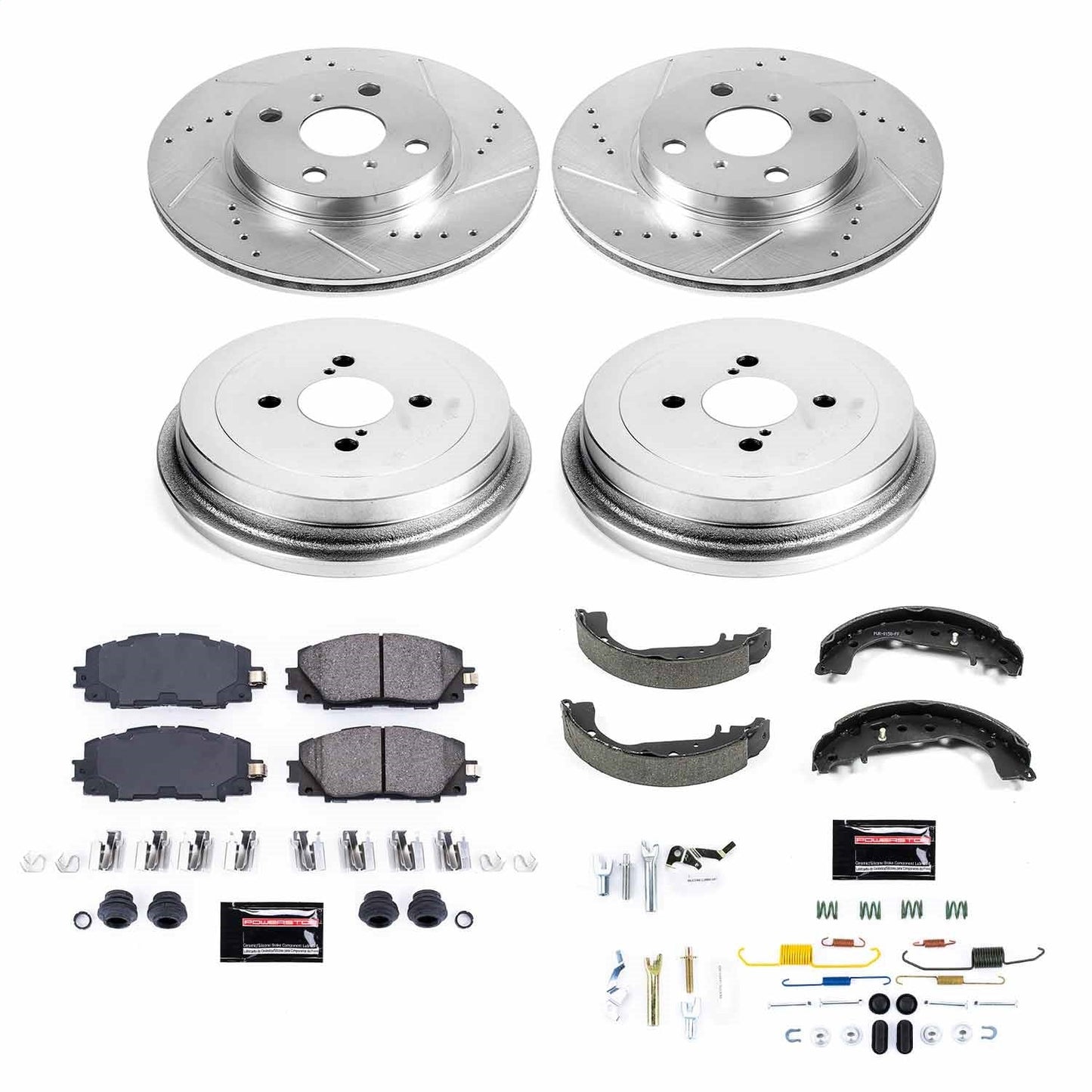 PowerStop Front & Rear Z23 Evolution Sport Brake Kit | Toyota Yaris (07-15) (K15249DK)