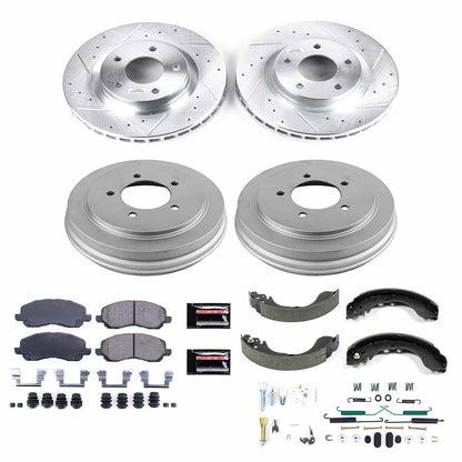 PowerStop Front & Rear Z23 Evolution Sport Brake Kit | Dodge Avenger (08-09) (K15250DK)