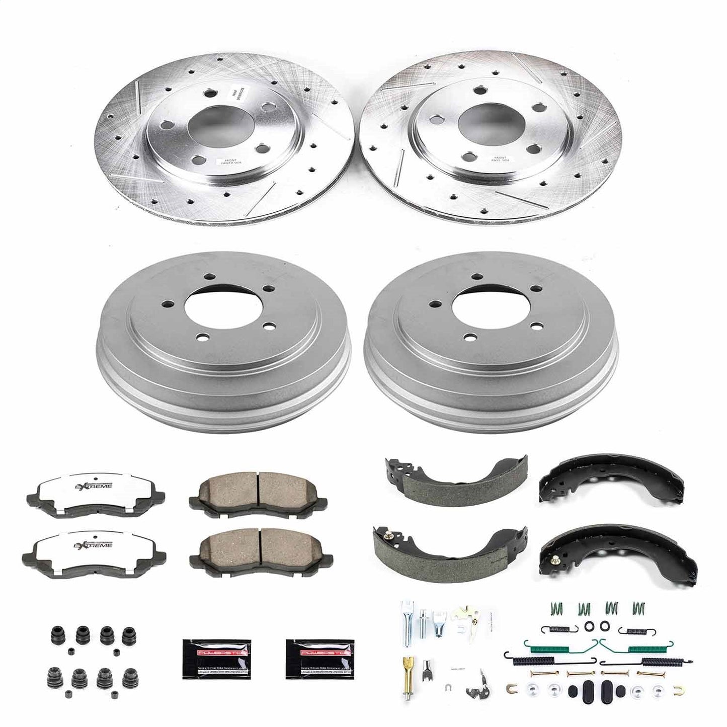 PowerStop Front & Rear Z26 Street Warrior Brake Kit | Dodge Caliber (07-12) (K15251DK-26)