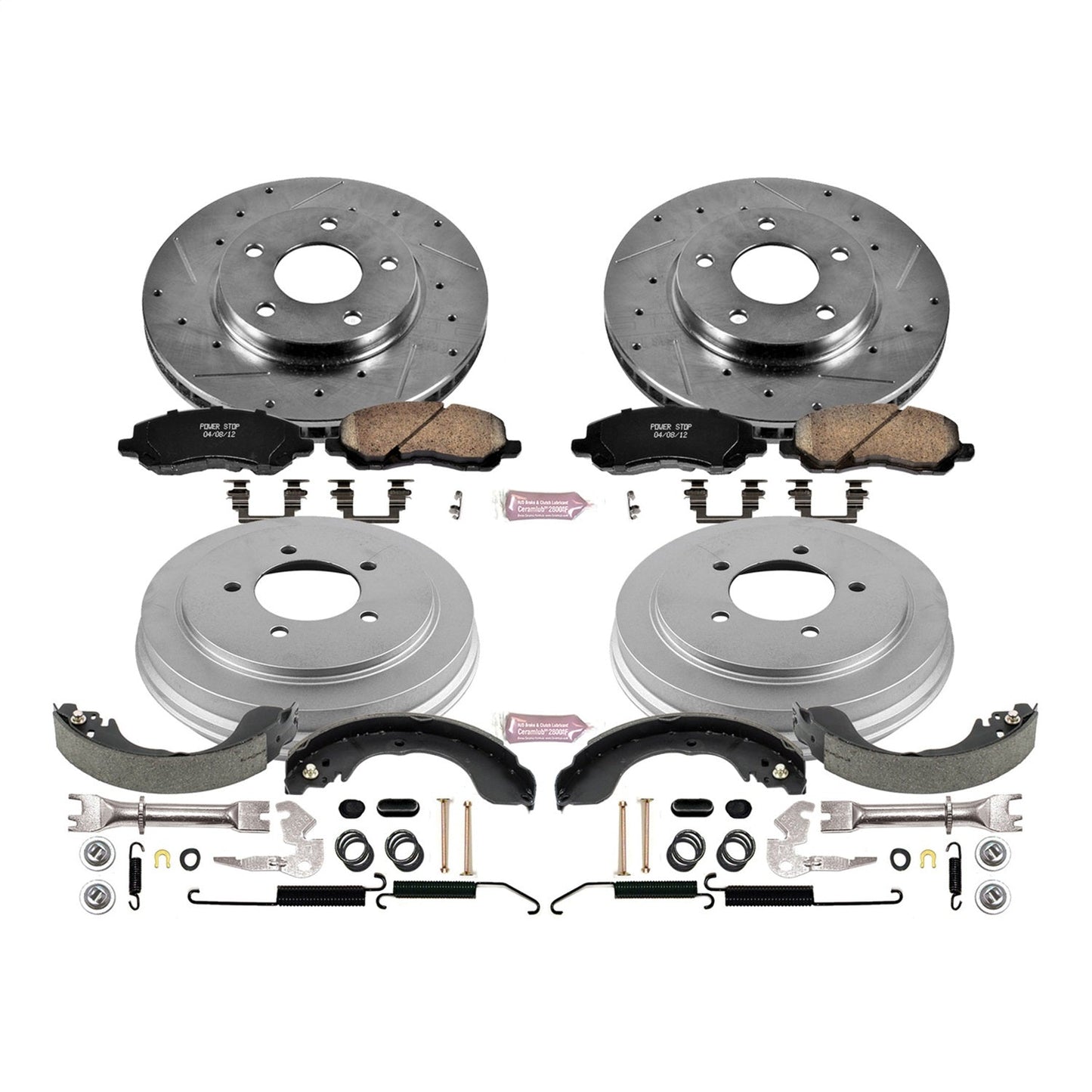 PowerStop Front & Rear Z23 Evolution Sport Brake Kit | Dodge Caliber (07-12) (K15251DK)