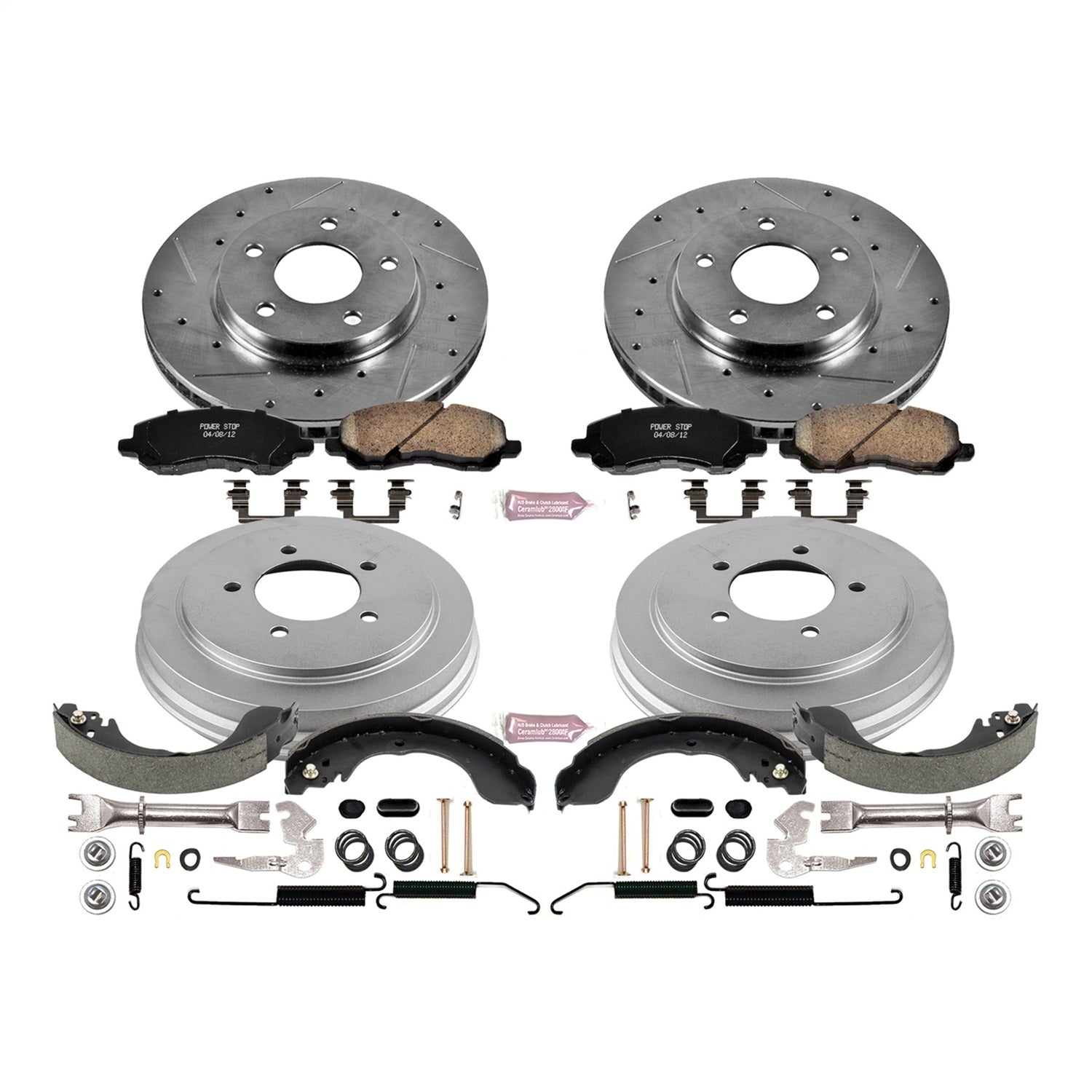 PowerStop Front & Rear Z23 Evolution Sport Brake Kit | Dodge Caliber (07-12) (K15251DK)