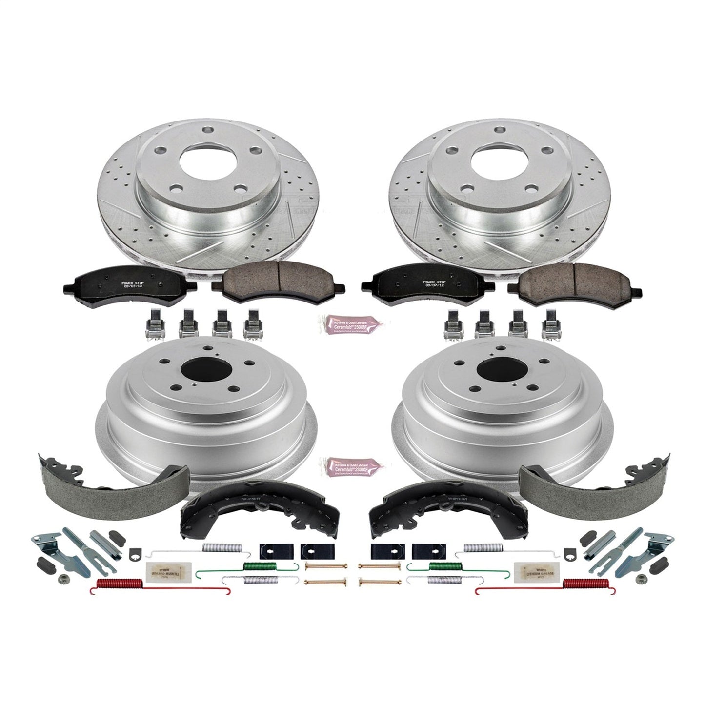 PowerStop Front & Rear Z23 Evolution Sport Brake Kit | Dodge Dakota (05-10) (K15254DK)