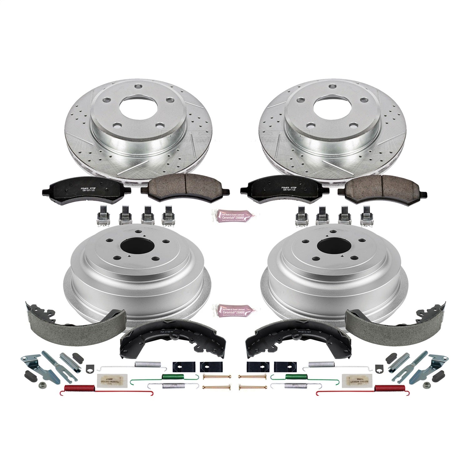 PowerStop Front & Rear Z23 Evolution Sport Brake Kit | Dodge Dakota (05-10) (K15254DK)