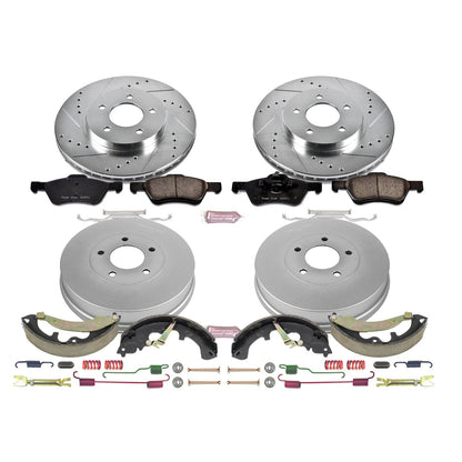 PowerStop Front & Rear Z23 Evolution Sport Brake Kit | Ford Escape (08-10) (K15255DK)