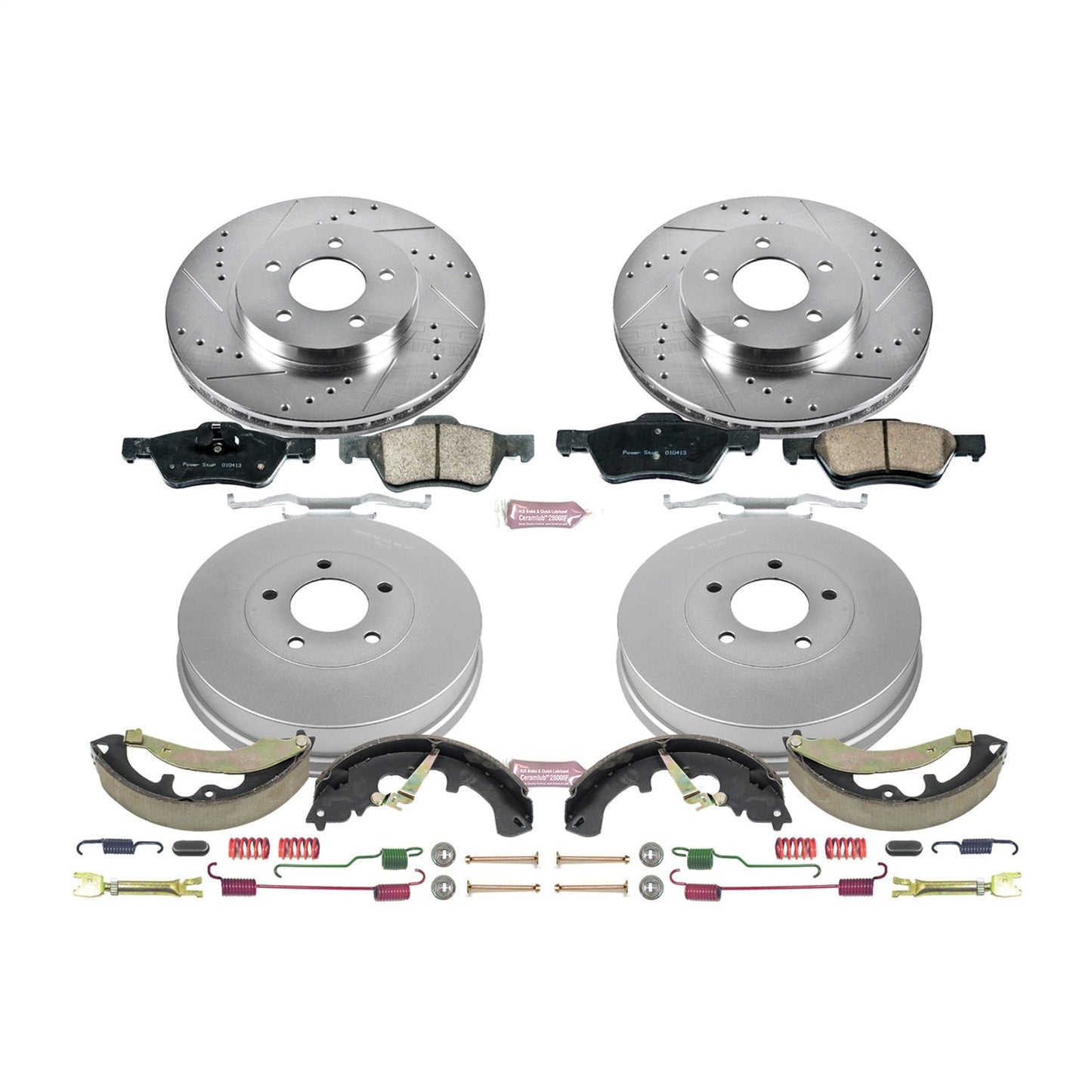 PowerStop Z23 Evolution Sport Front & Rear Brake Kit | Ford Escape (10-12) (K15257DK)