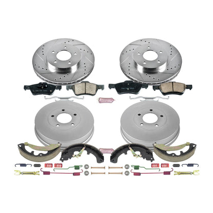 PowerStop Z23 Evolution Sport Front & Rear Brake Kit | Ford Escape (10-12) (K15257DK)