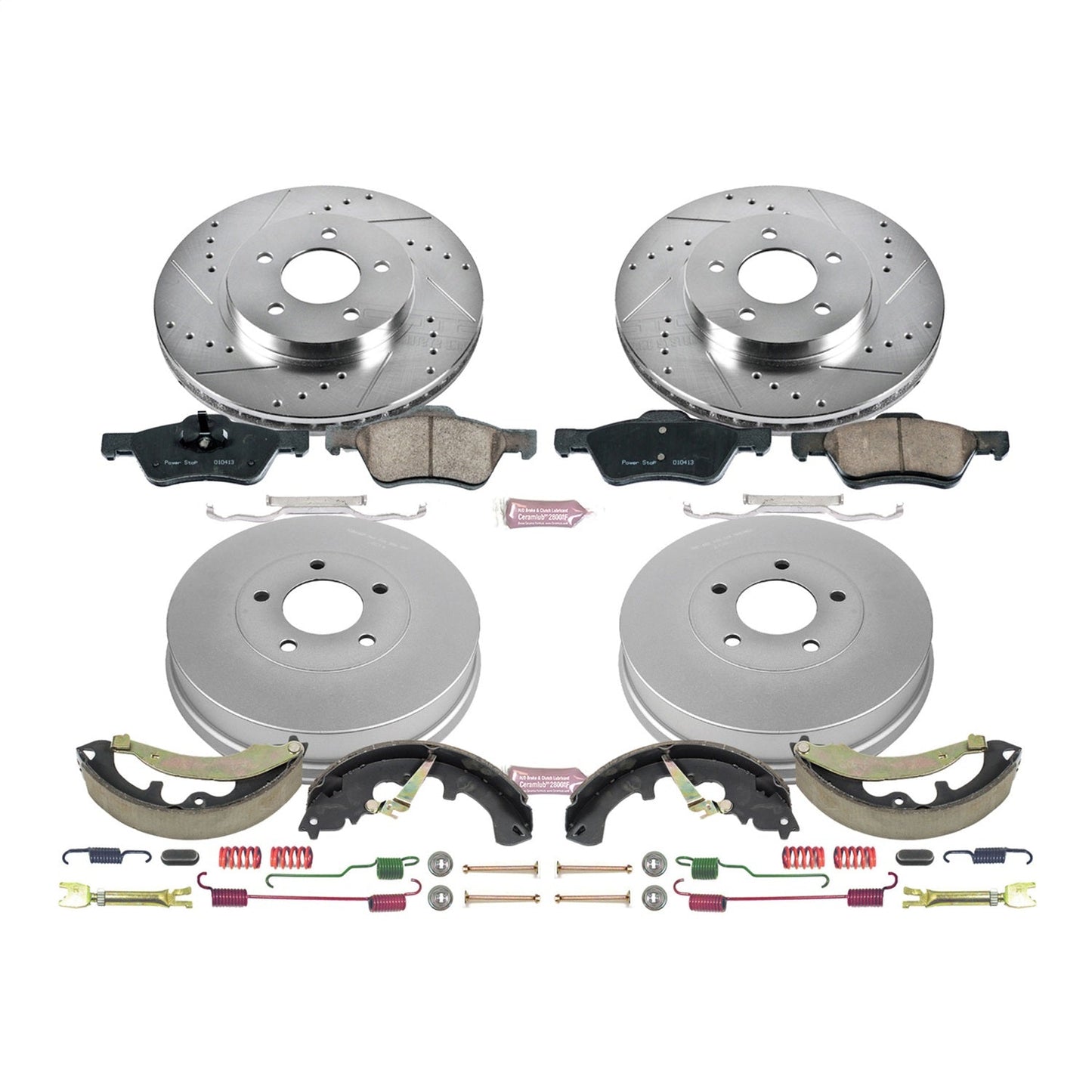 PowerStop Front & Rear Z23 Evolution Sport Brake Kit | Ford Escape (10-12) (K15258DK)