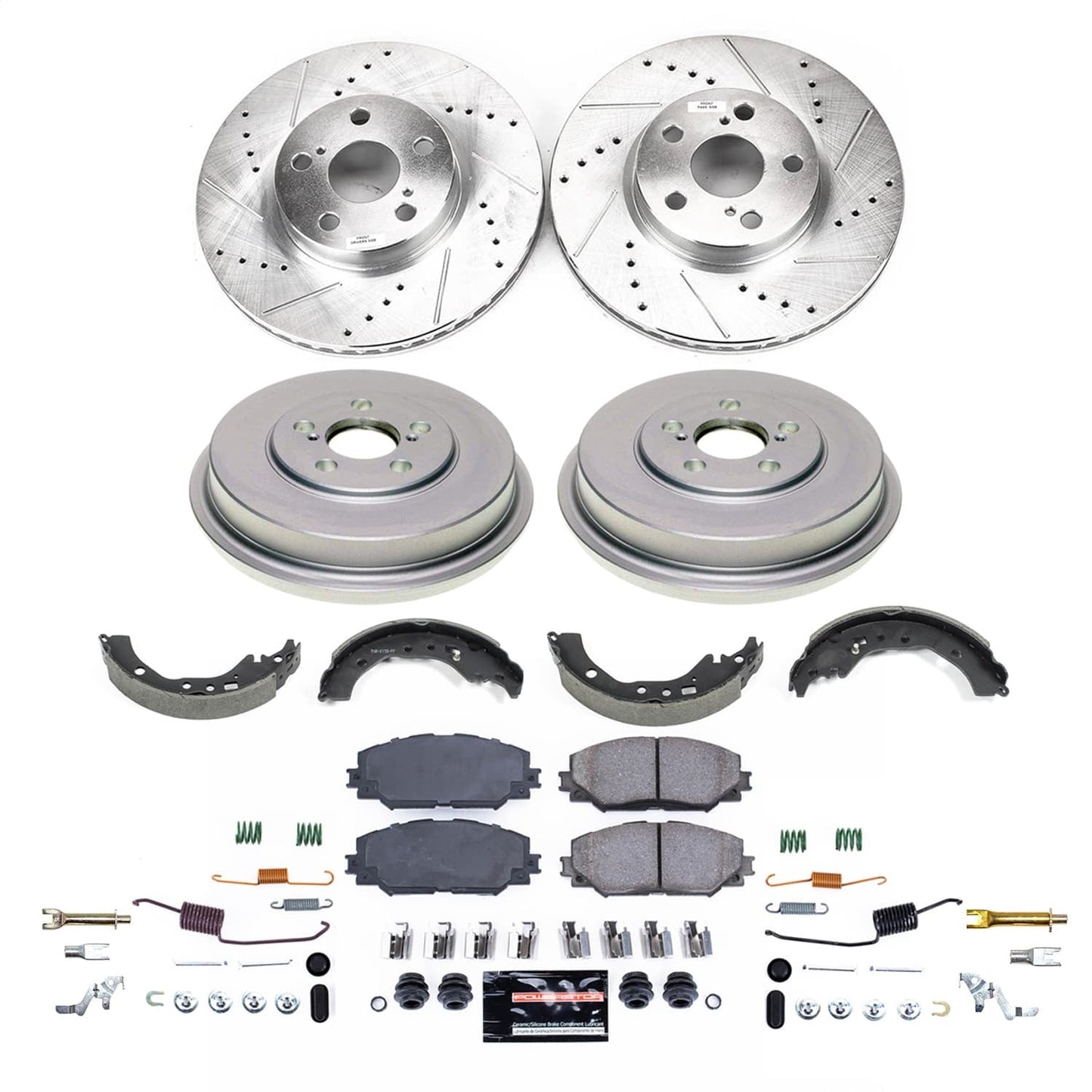 PowerStop Front and Rear Z23 Evolution Brake Kit | Scion xD (08-14) (K15259DK)