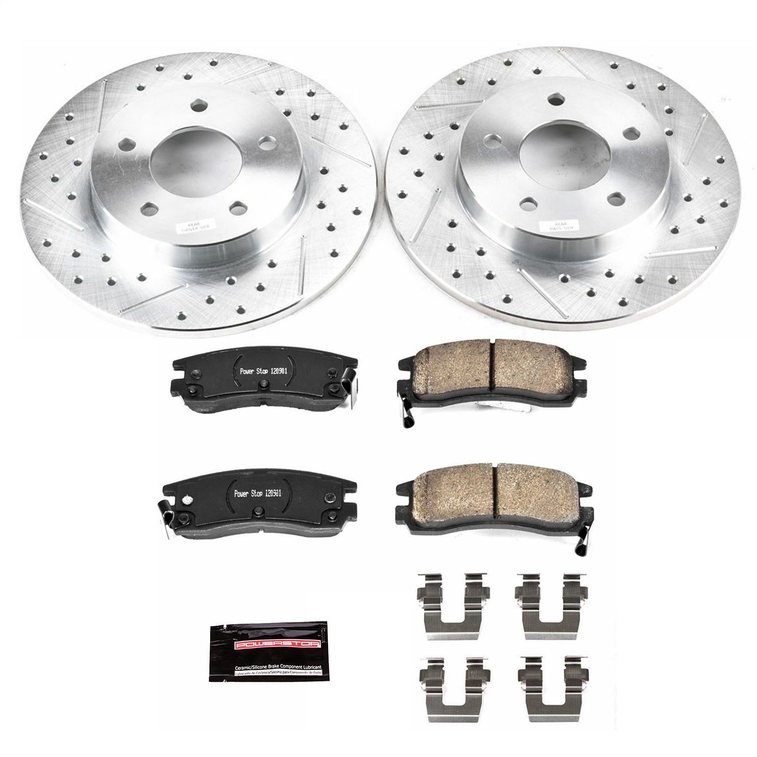 PowerStop Rear Z23 Evolution Sport Brake Kit | Buick LeSabre (00-05) (K1526)