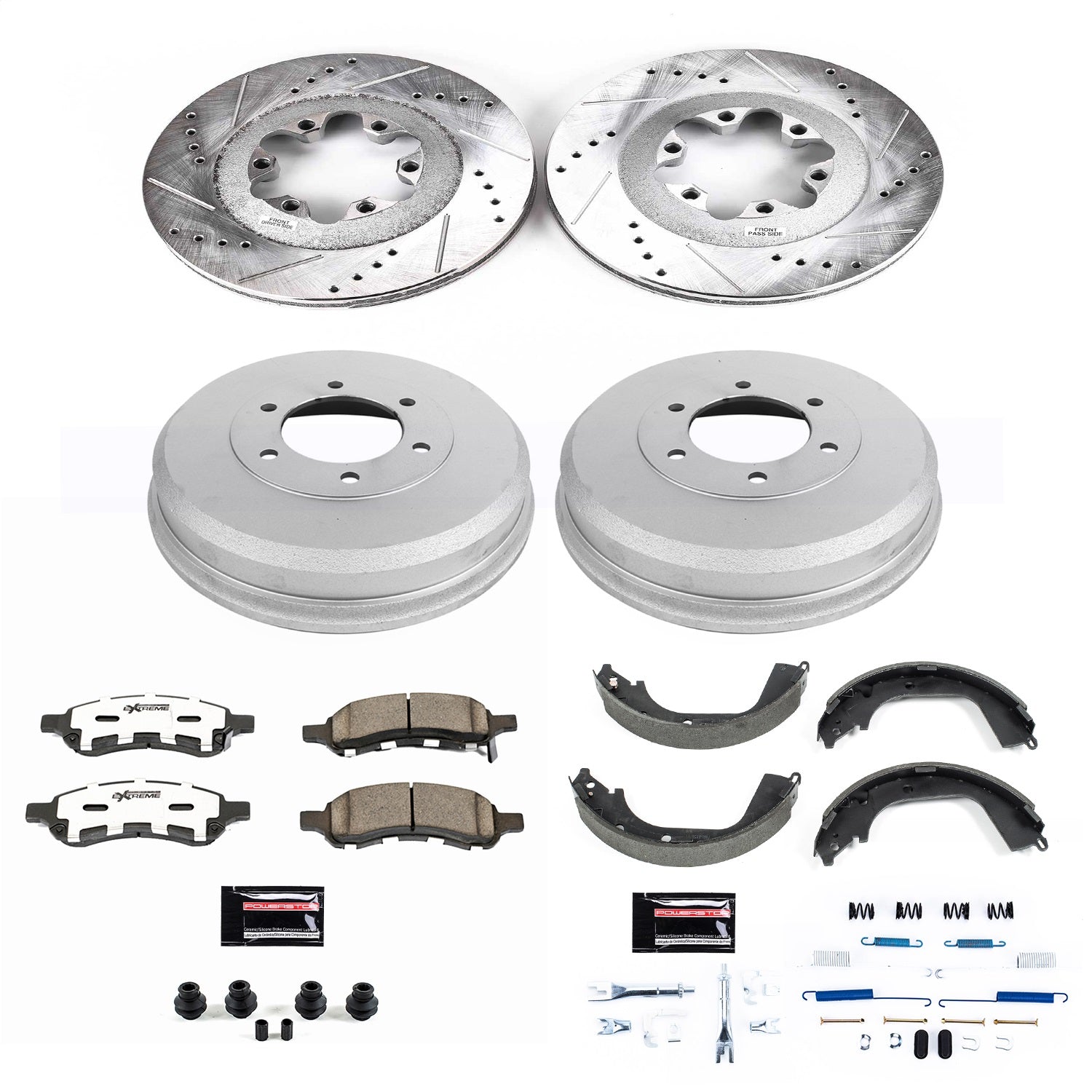 PowerStop Front & Rear Z26 Street Warrior Brake Kit | Chevrolet Colorado (09-12) (K15262DK-26)