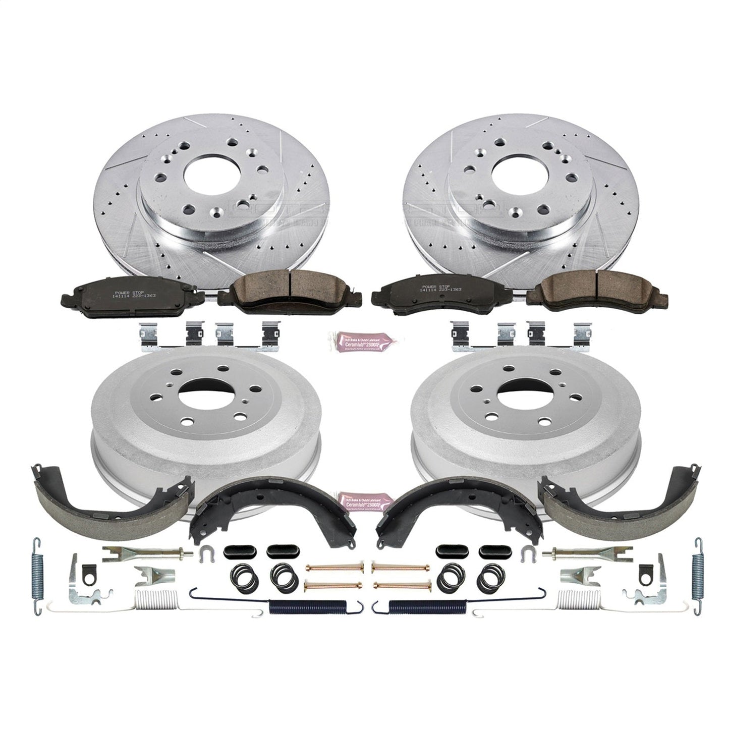 PowerStop Front & Rear Z23 Evolution Sport Brake Kit | Chevrolet Silverado 1500 (09-13) (K15263DK)