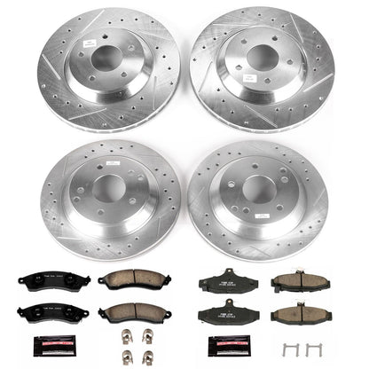 PowerStop Front & Rear Z23 Evolution Sport Brake Kit | Chevrolet Corvette (88-96) (K1528)