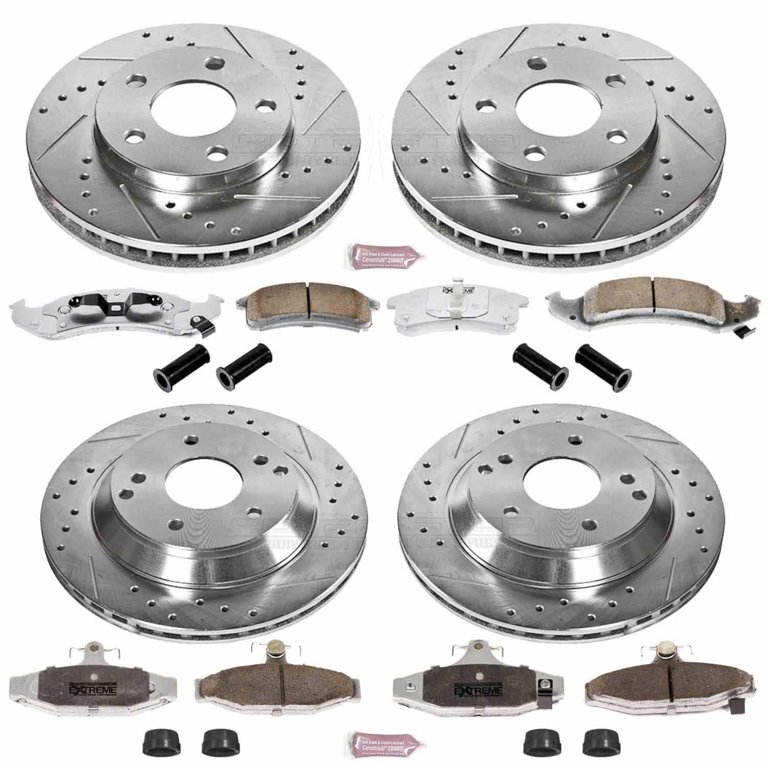 PowerStop Front & Rear Z26 Street Warrior Brake Kit | Chevrolet Camaro (94-97) (K1535-26)