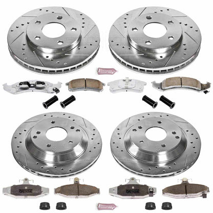 PowerStop Front & Rear Z26 Street Warrior Brake Kit | Chevrolet Camaro (94-97) (K1535-26)