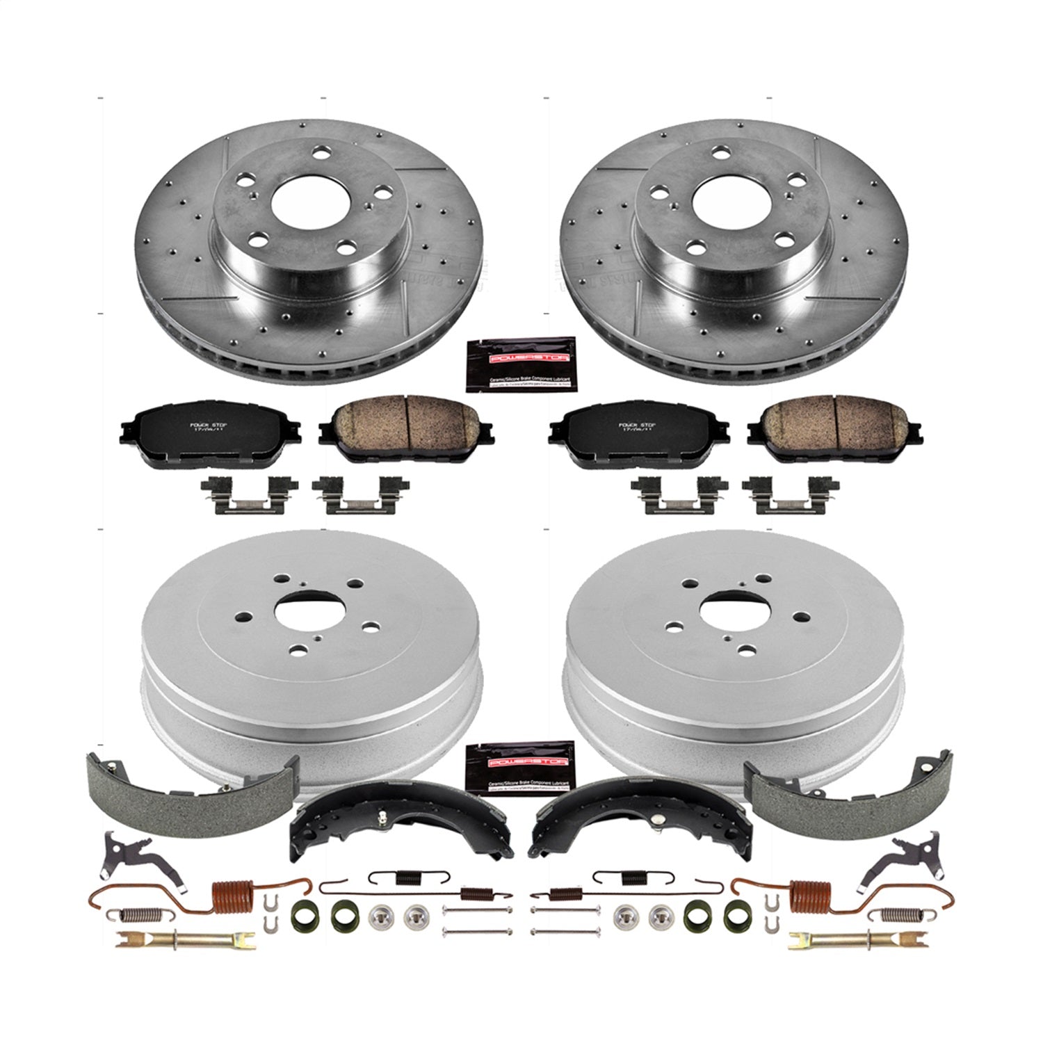 PowerStop Front & Rear Z23 Evolution Sport Brake Kit | Toyota Tacoma (05-15) (K15413DK)