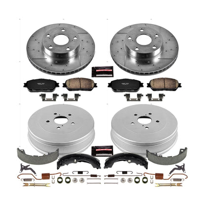 PowerStop Front & Rear Z23 Evolution Sport Brake Kit | Toyota Tacoma (05-15) (K15413DK)