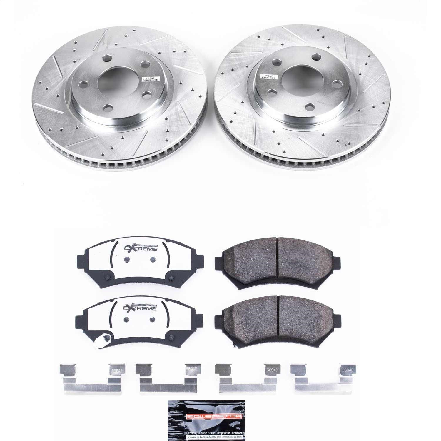 PowerStop Front Z26 Street Warrior Brake Kit | Buick LeSabre (00-04) (K1542-26)