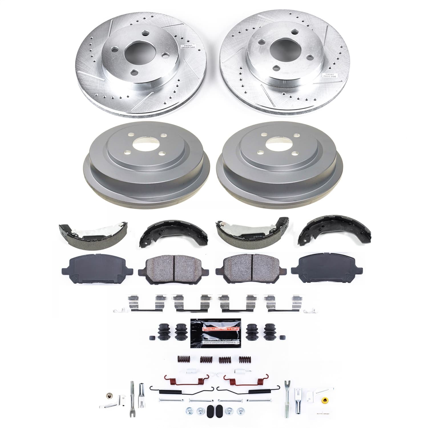 PowerStop Front and Rear Z23 Evolution Brake Kit | Chevrolet Cobalt (09-10) (K15421DK)