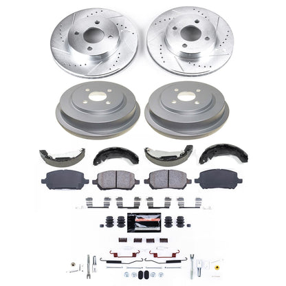 PowerStop Front and Rear Z23 Evolution Brake Kit | Chevrolet Cobalt (09-10) (K15421DK)
