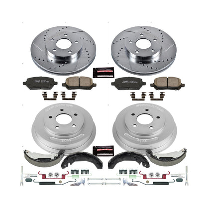 PowerStop Front & Rear Z23 Evolution Sport Brake Kit | Pontiac G5 (09-10) (K15422DK)