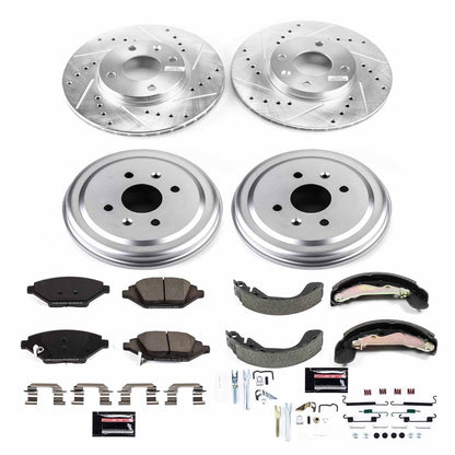 PowerStop Front & Rear Z23 Evolution Sport Brake Kit | Chevrolet Spark (16-18) (K15426DK)