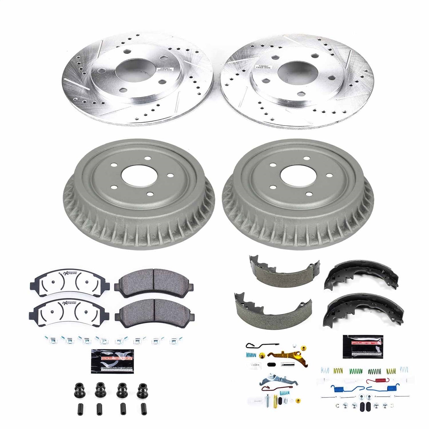 PowerStop Front & Rear Z36 Truck & Tow Brake Kit | Chevrolet S10 (98-03) (K15428DK-36)