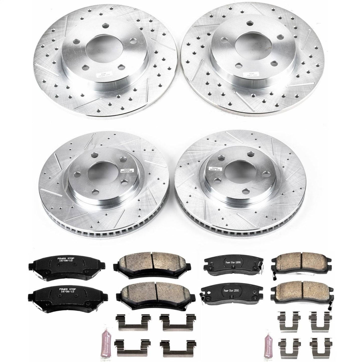 PowerStop Front & Rear Z23 Evolution Sport Brake Kit | Buick LeSabre (00-04) (K1543)