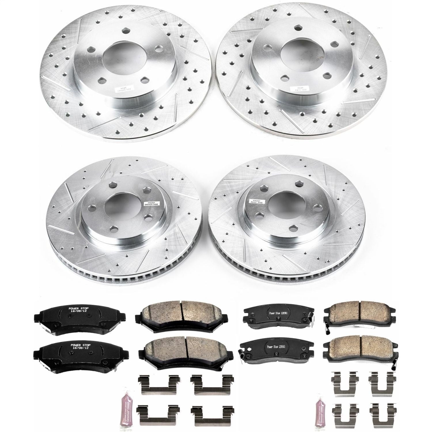 PowerStop Front & Rear Z23 Evolution Sport Brake Kit | Buick LeSabre (00-04) (K1543)