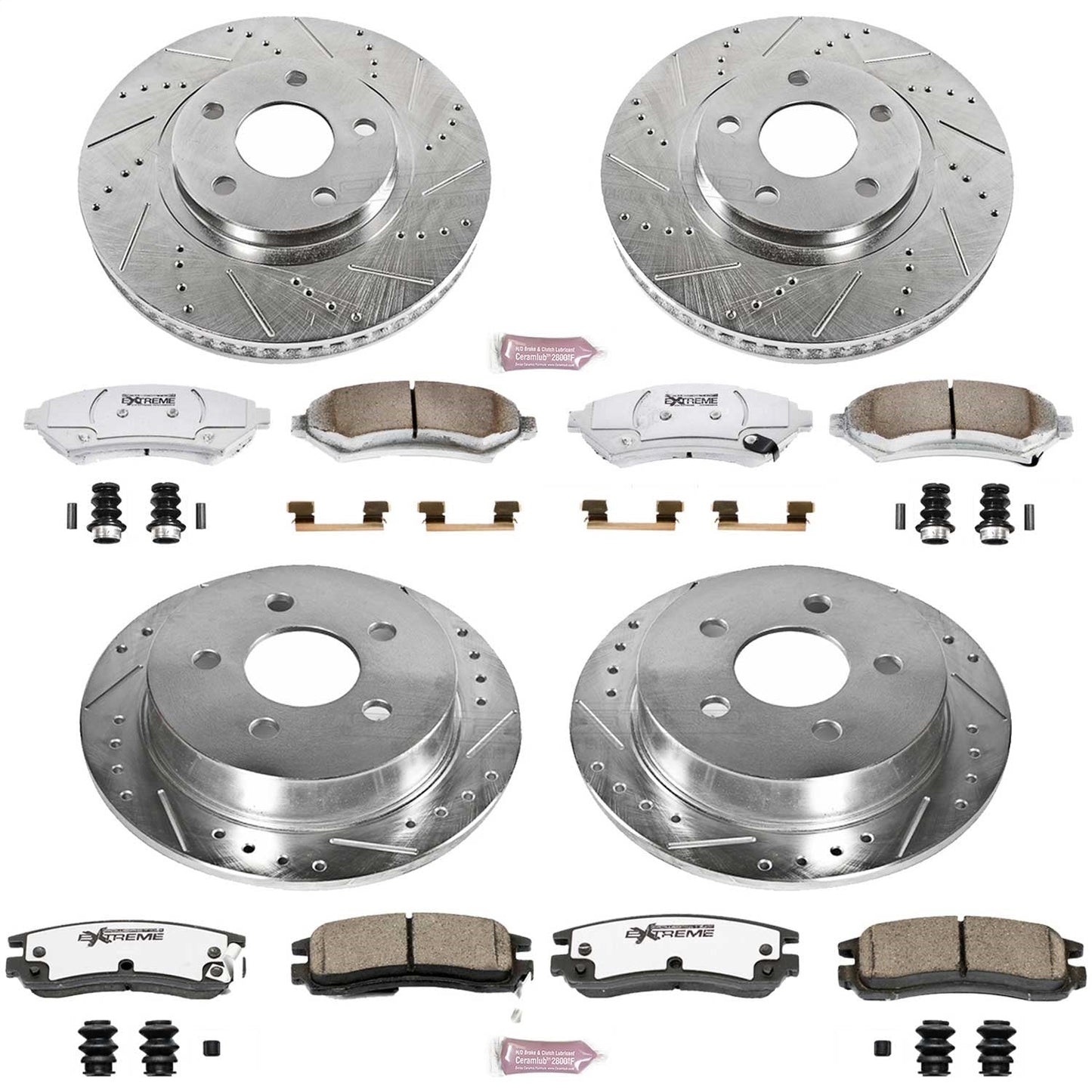 PowerStop Front & Rear Z26 Street Warrior Brake Kit | Chevrolet Impala (00-05) (K1544-26)