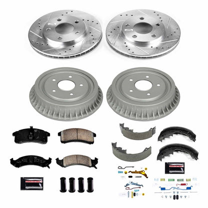 PowerStop Front & Rear Z23 Evolution Sport Brake Kit | Chevrolet Camaro (93) (K15440DK)