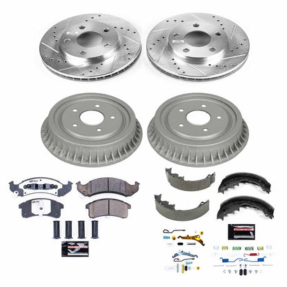 PowerStop Front & Rear Z26 Street Warrior Brake Kit | Chevrolet Camaro (94-97) (K15441DK-26)