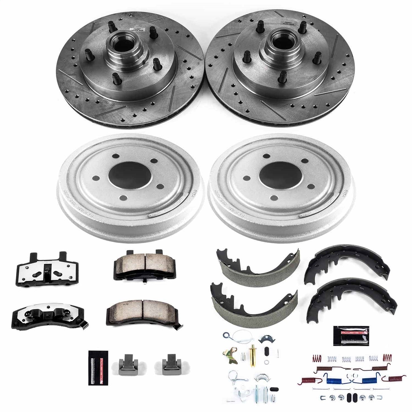 PowerStop Front & Rear Z36 Truck & Tow Brake Kit | Ford F-150 (87-89) (K15456DK-36)