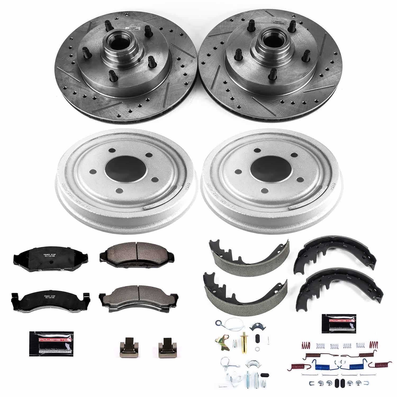 PowerStop Front & Rear Z23 Evolution Sport Brake Kit | Ford F-150 (87-89) (K15456DK)