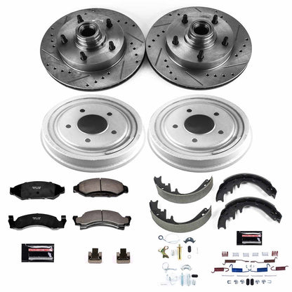 PowerStop Front & Rear Z23 Evolution Sport Brake Kit | Ford F-150 (87-89) (K15456DK)