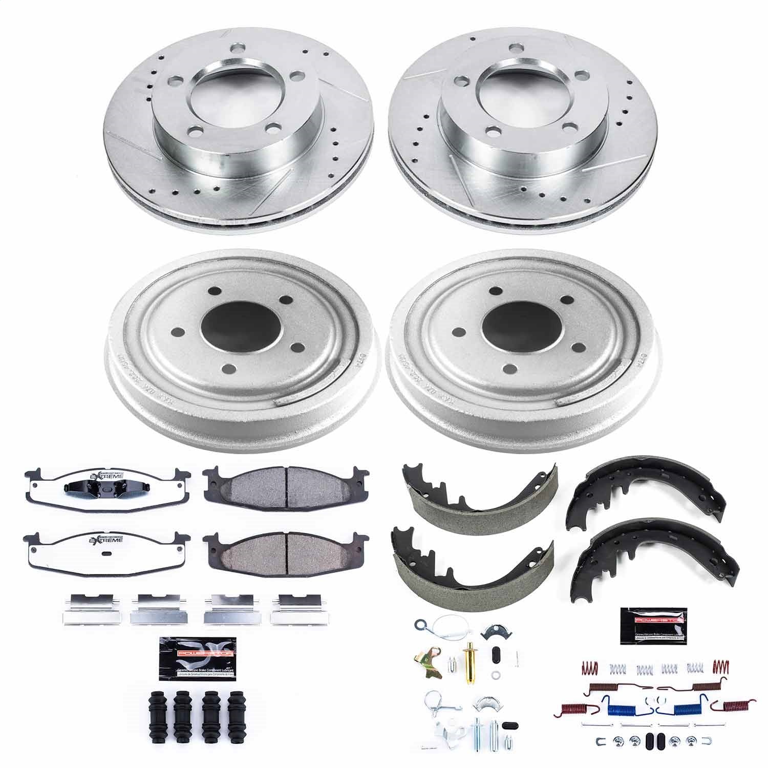 PowerStop Front & Rear Z36 Truck & Tow Brake Kit | Ford Bronco (94-96) (K15461DK-36)