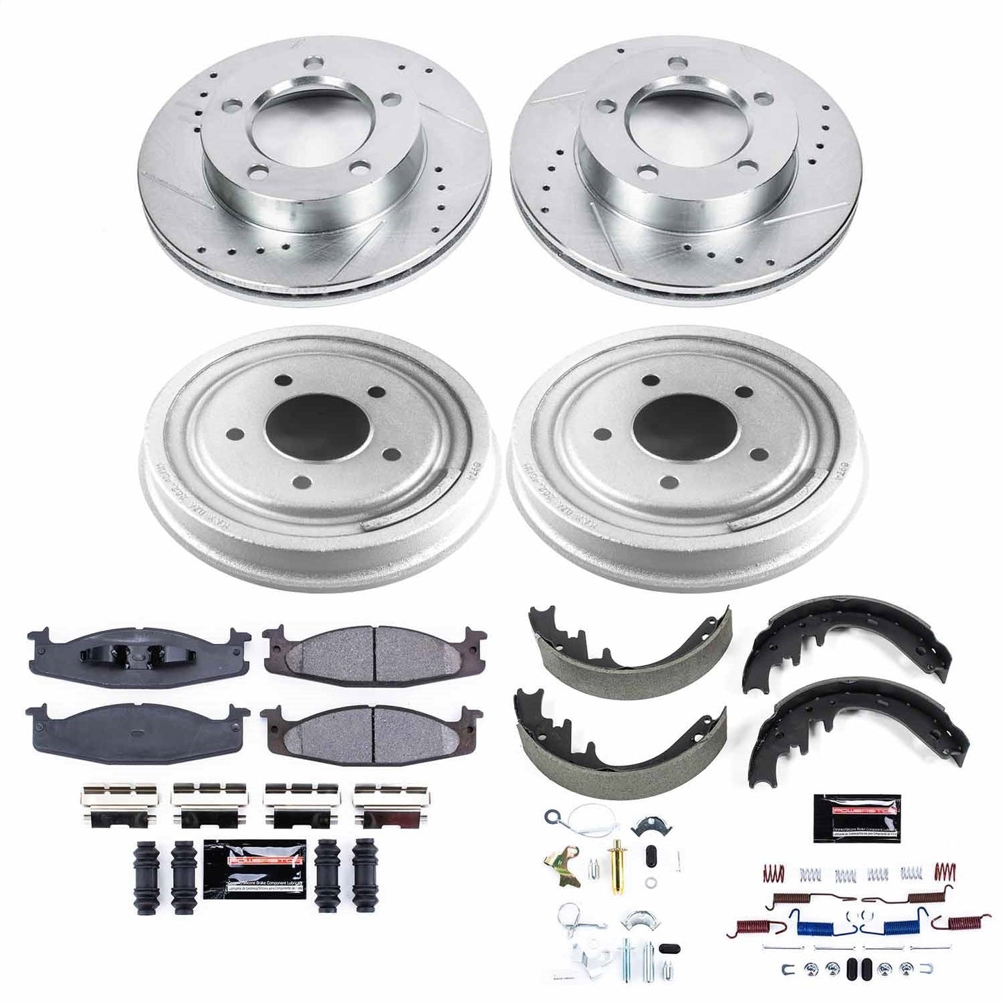 PowerStop Front & Rear Z23 Evolution Sport Brake Kit | Ford Bronco (94-96) (K15461DK)