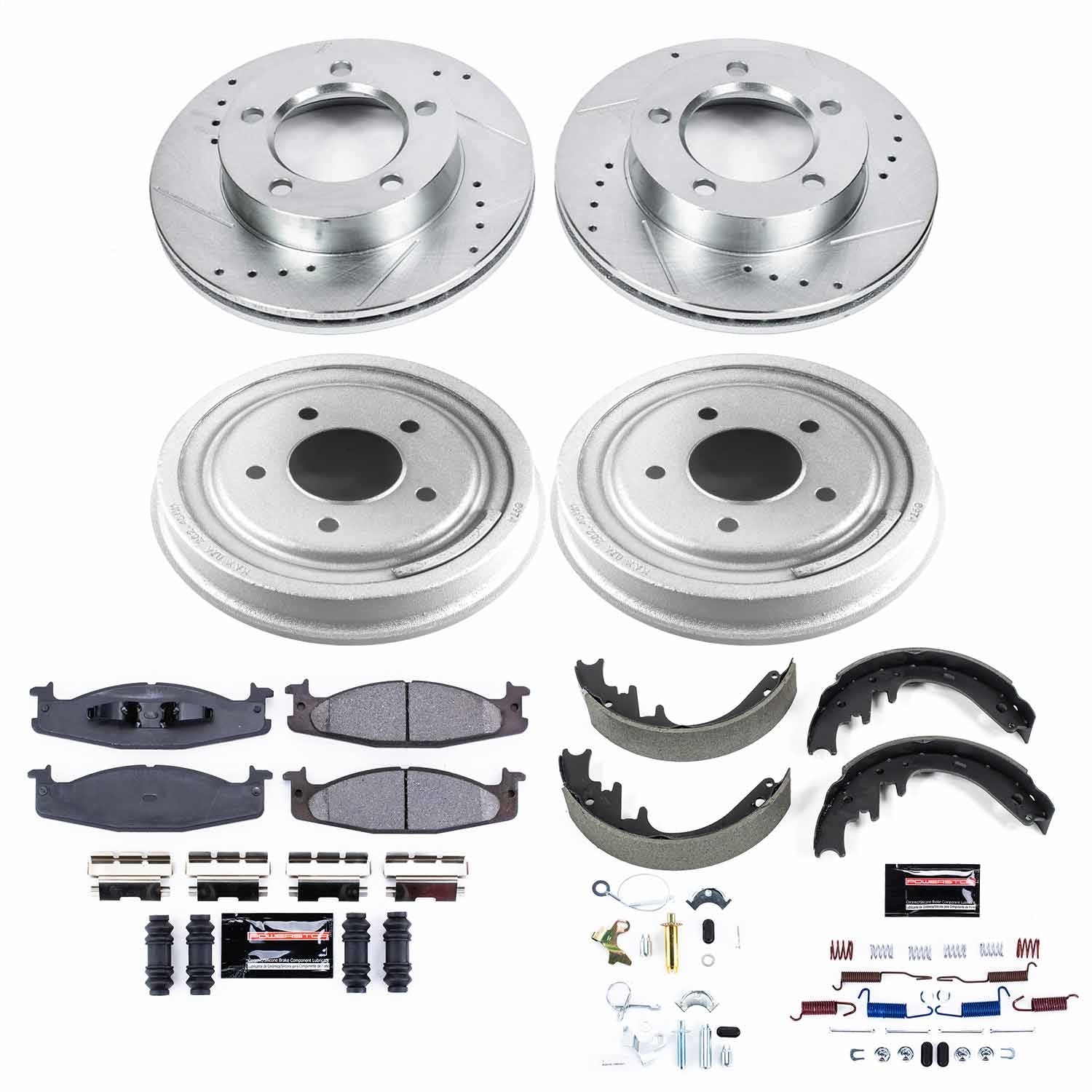 PowerStop Front & Rear Z23 Evolution Sport Brake Kit | Ford Bronco (94-96) (K15461DK)