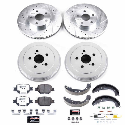 PowerStop Front & Rear Z26 Street Brake Kit | Toyota Celica (01-05) (K15464DK-26)